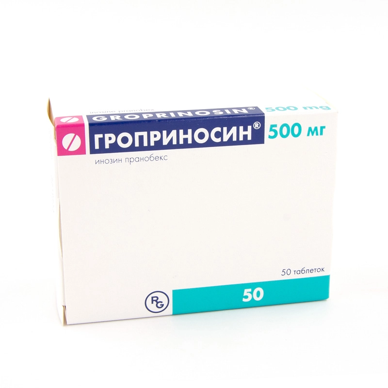 изображение Гроприносин таб. 500мг N50 вн от интернет-аптеки ФАРМЭКОНОМ