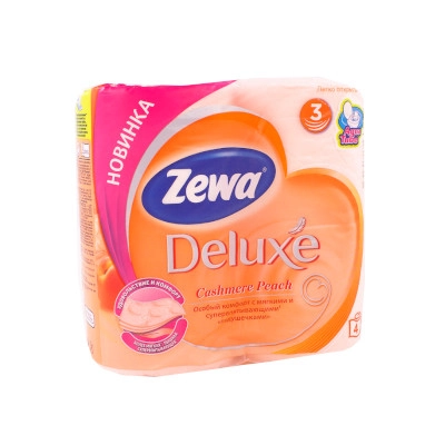изображение Бумага туалетн. Zewa Deluxe N4 3276 3сл. персик от интернет-аптеки ФАРМЭКОНОМ