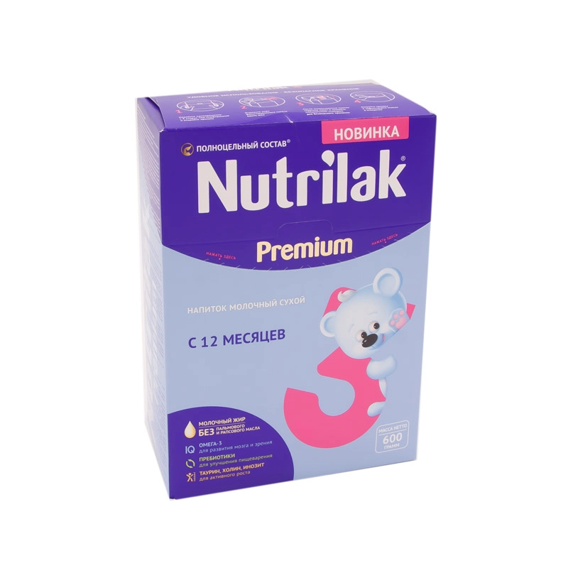изображение Молочная смесь Нутрилак Премиум 3 600г с 12 мес. от интернет-аптеки ФАРМЭКОНОМ