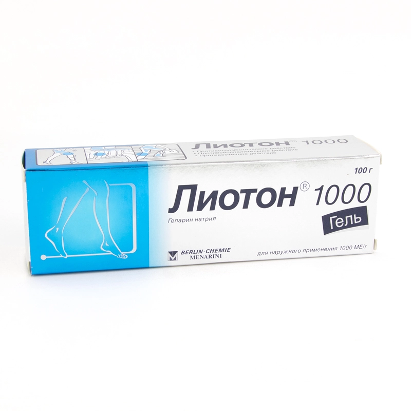 изображение Лиотон 1000 гель 100г туба наруж от интернет-аптеки ФАРМЭКОНОМ