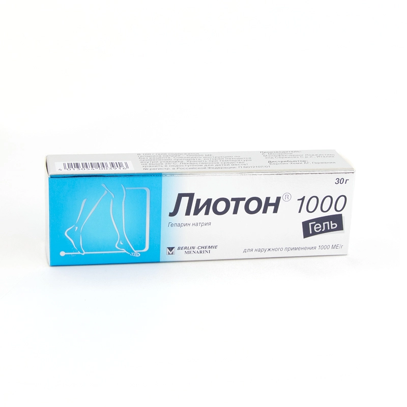 изображение Лиотон 1000 гель 30г туба наруж от интернет-аптеки ФАРМЭКОНОМ