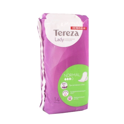 изображение Урологические прокладки для женщин TerezaLady Normal 14шт от интернет-аптеки ФАРМЭКОНОМ