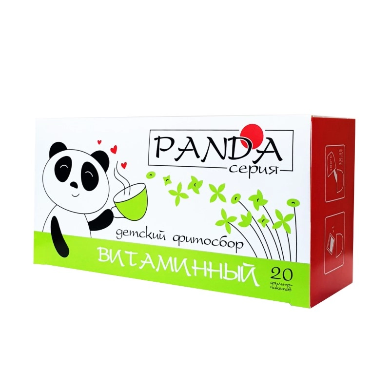 изображение Фиточай PANDA Витаминный детский 1,5г 20 фильтр-пакетов от интернет-аптеки ФАРМЭКОНОМ