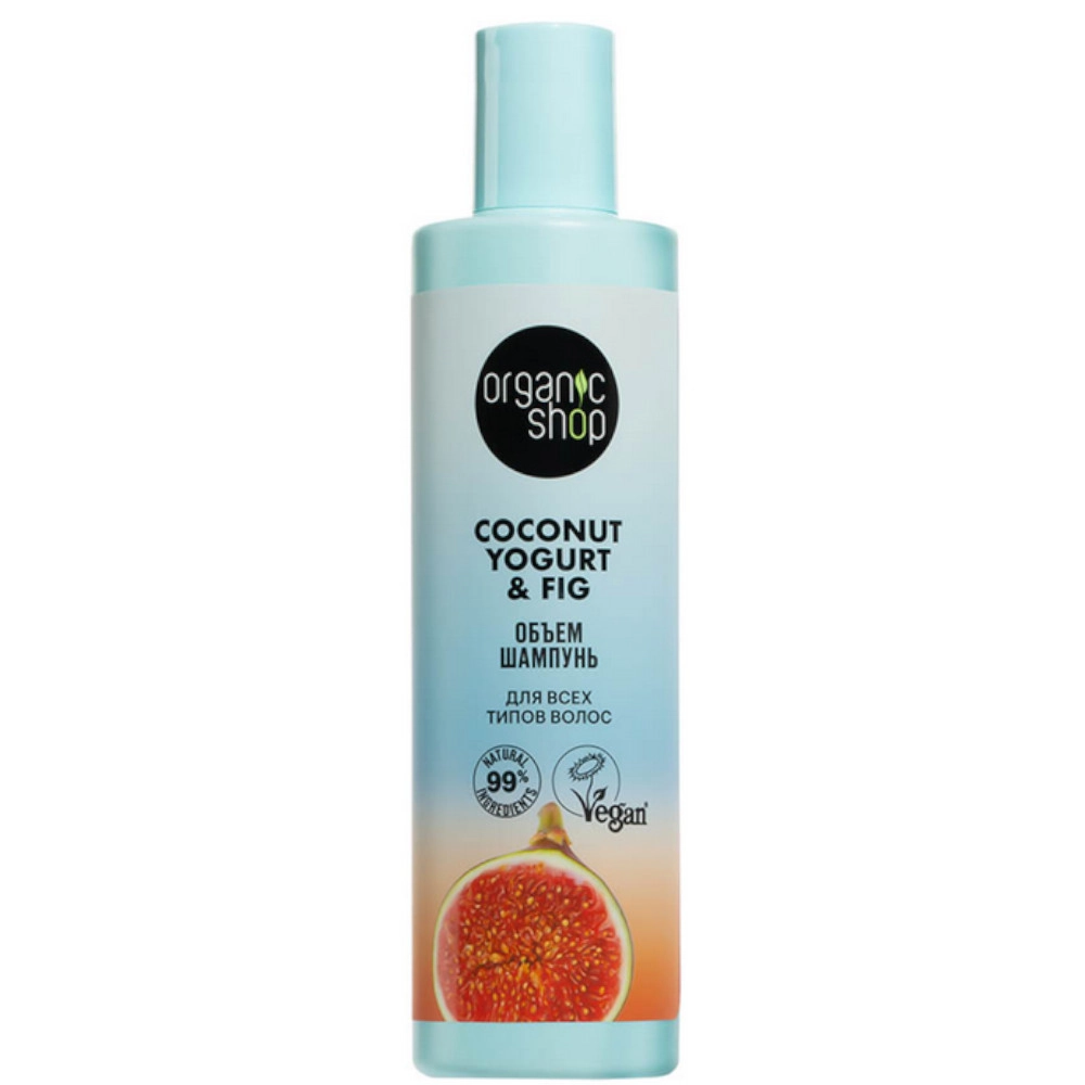 изображение Шампунь Organic Shop Coconut Yogurt Объем для всех типов волос 280мл от интернет-аптеки ФАРМЭКОНОМ