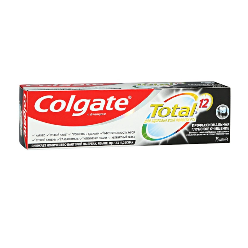 изображение Паста зубн. Colgate Total 12 75мл Глубокое очищение от интернет-аптеки ФАРМЭКОНОМ